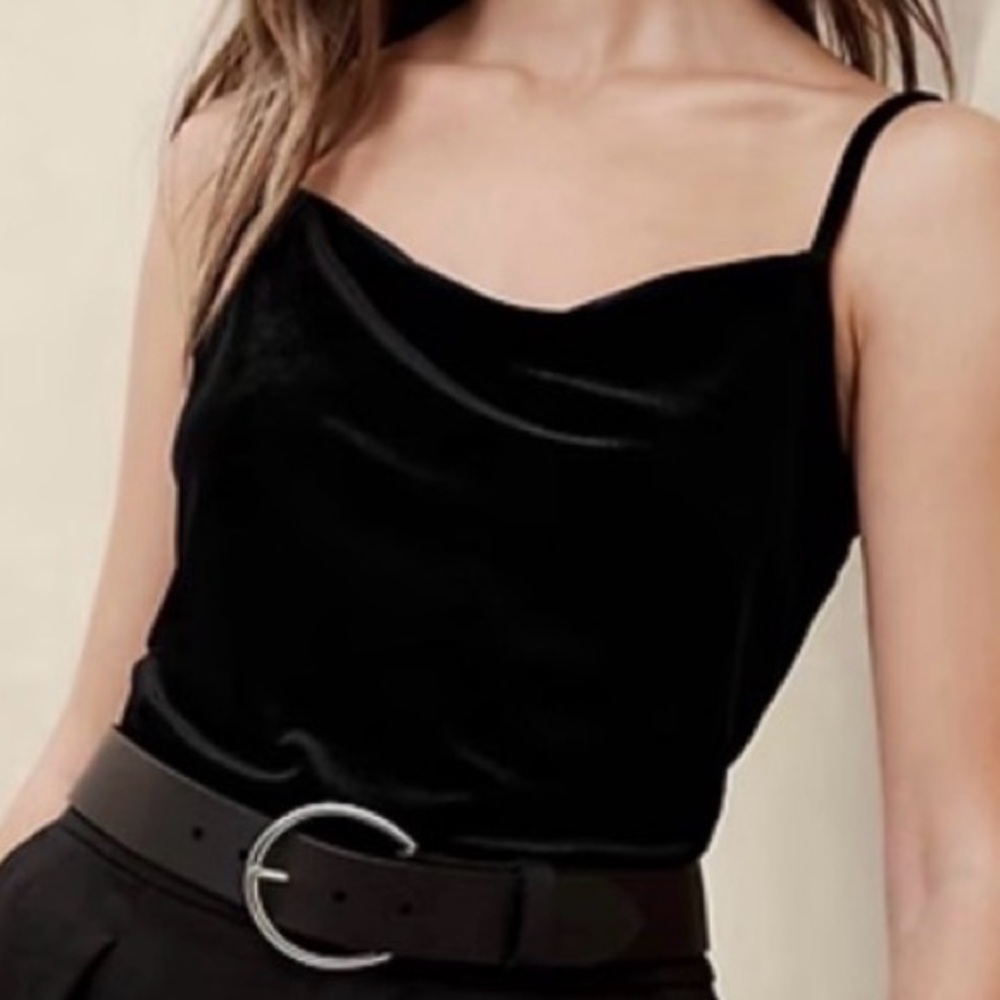 Banana Republic Velvet Camisole Black XS
